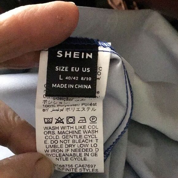 SHEIN Womens Maxi Dress, size Large, Blue and Green, Dressy - Picture 6 of 6